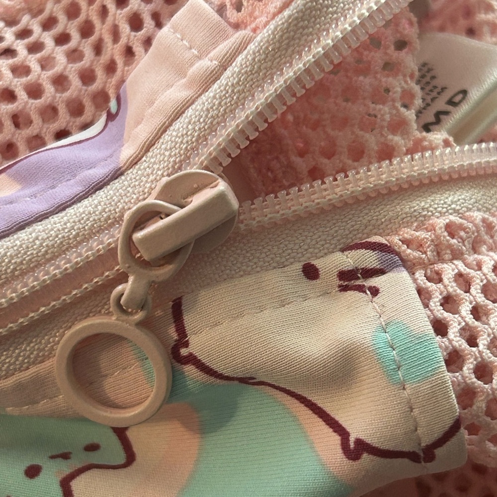Pusheen Activewear Crop Jacket Zippered With Mesh Panels Size Medium - Picture 6 of 9